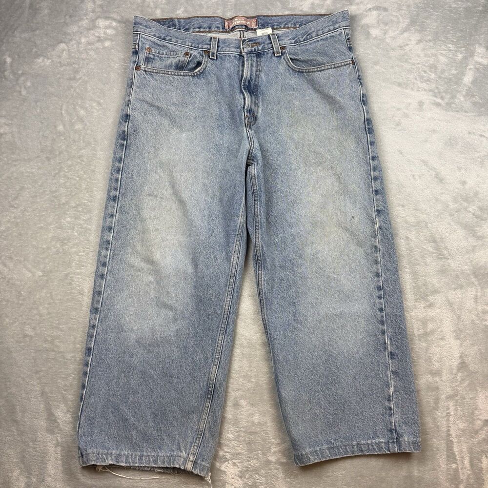 Y2K Levi’s Jeans 569 Loose Straight Mens 36x24 Baggy Blue 18 Husky